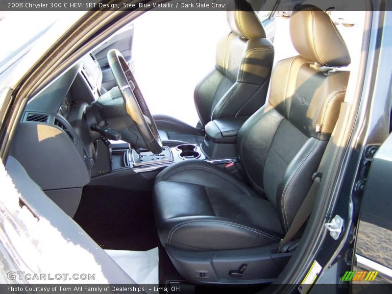 Steel Blue Metallic / Dark Slate Gray 2008 Chrysler 300 C HEMI SRT Design