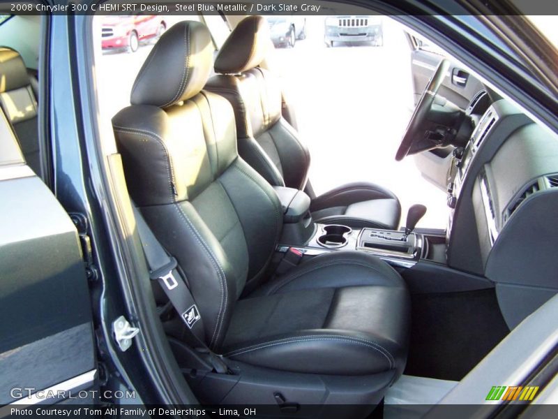 Steel Blue Metallic / Dark Slate Gray 2008 Chrysler 300 C HEMI SRT Design
