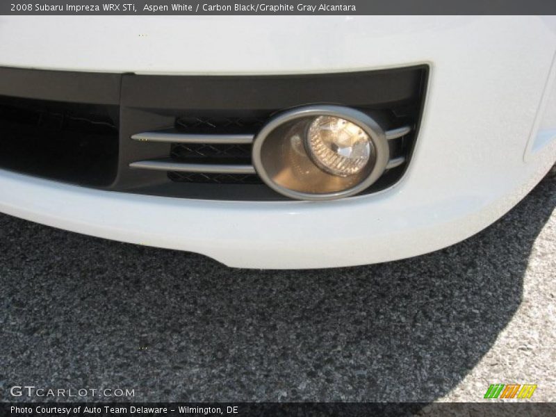 Aspen White / Carbon Black/Graphite Gray Alcantara 2008 Subaru Impreza WRX STi