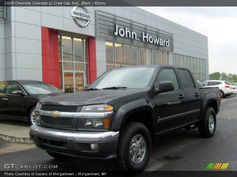 Black / Ebony 2008 Chevrolet Colorado LS Crew Cab 4x4
