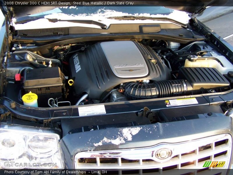 Steel Blue Metallic / Dark Slate Gray 2008 Chrysler 300 C HEMI SRT Design