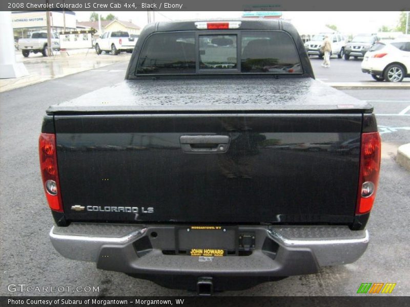 Black / Ebony 2008 Chevrolet Colorado LS Crew Cab 4x4