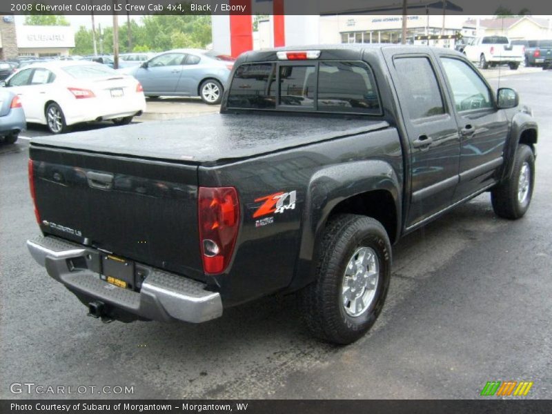 Black / Ebony 2008 Chevrolet Colorado LS Crew Cab 4x4