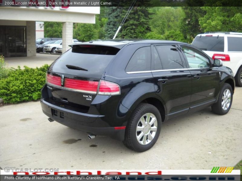 Dark Ink Blue Metallic / Light Camel 2008 Lincoln MKX AWD