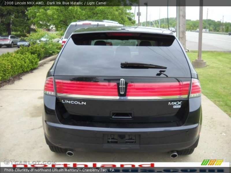 Dark Ink Blue Metallic / Light Camel 2008 Lincoln MKX AWD