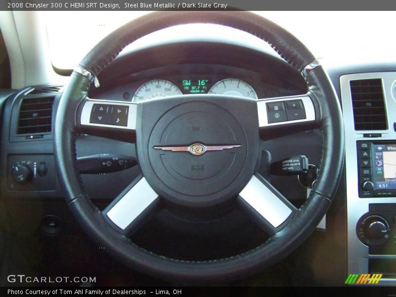Steel Blue Metallic / Dark Slate Gray 2008 Chrysler 300 C HEMI SRT Design