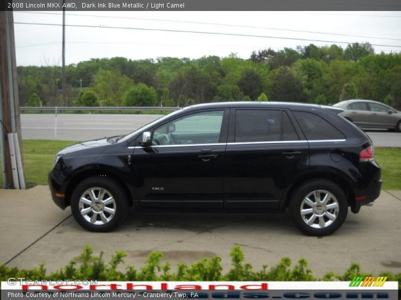 Dark Ink Blue Metallic / Light Camel 2008 Lincoln MKX AWD