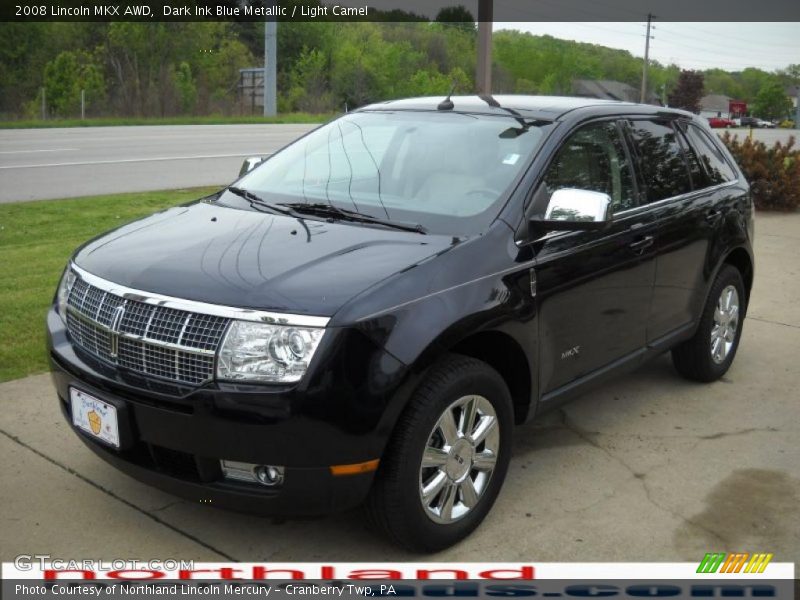 Dark Ink Blue Metallic / Light Camel 2008 Lincoln MKX AWD