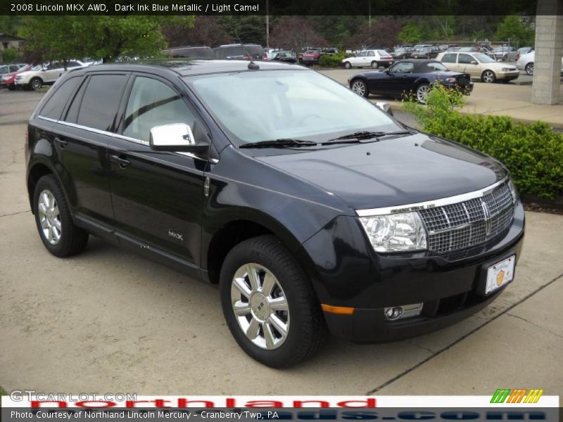 Dark Ink Blue Metallic / Light Camel 2008 Lincoln MKX AWD