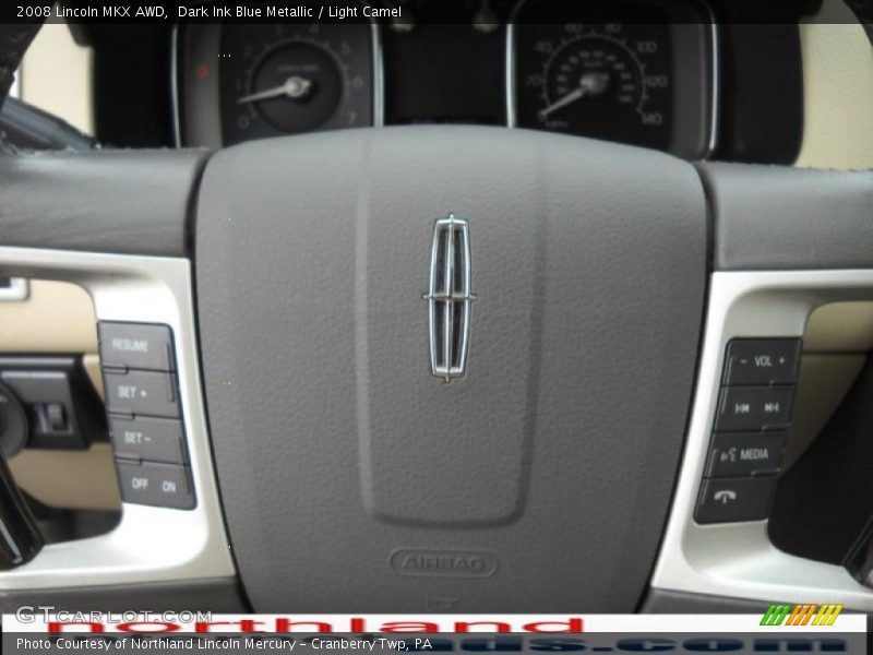 Dark Ink Blue Metallic / Light Camel 2008 Lincoln MKX AWD