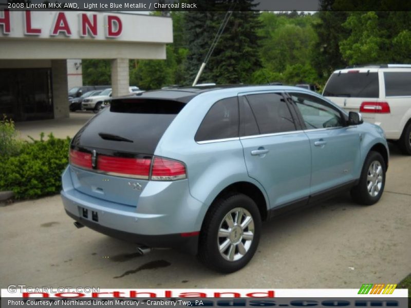 Light Ice Blue Metallic / Charcoal Black 2008 Lincoln MKX AWD