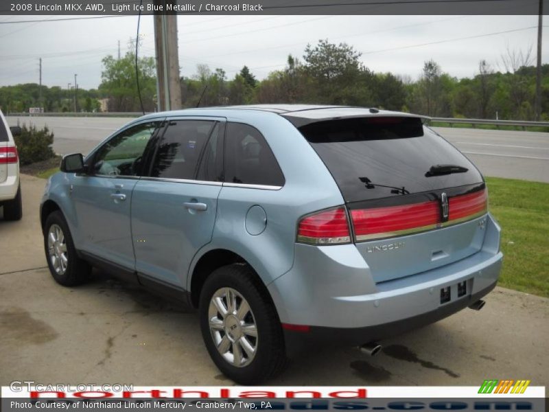 Light Ice Blue Metallic / Charcoal Black 2008 Lincoln MKX AWD