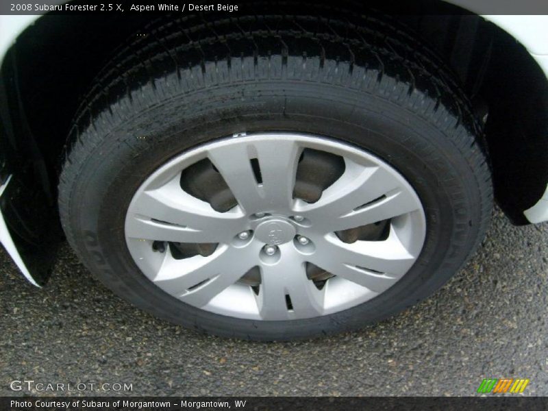 Aspen White / Desert Beige 2008 Subaru Forester 2.5 X