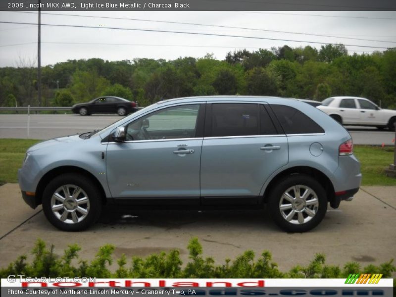 Light Ice Blue Metallic / Charcoal Black 2008 Lincoln MKX AWD