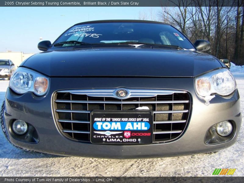 Brilliant Black / Dark Slate Gray 2005 Chrysler Sebring Touring Convertible