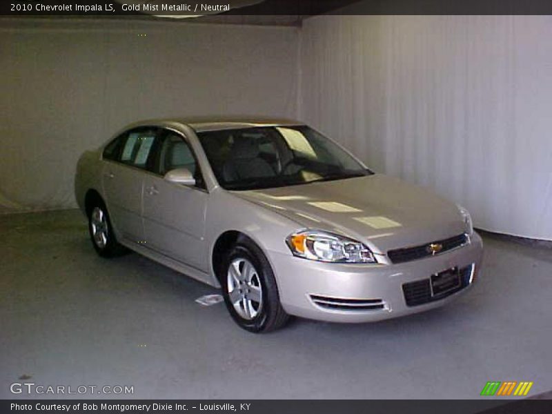 Gold Mist Metallic / Neutral 2010 Chevrolet Impala LS