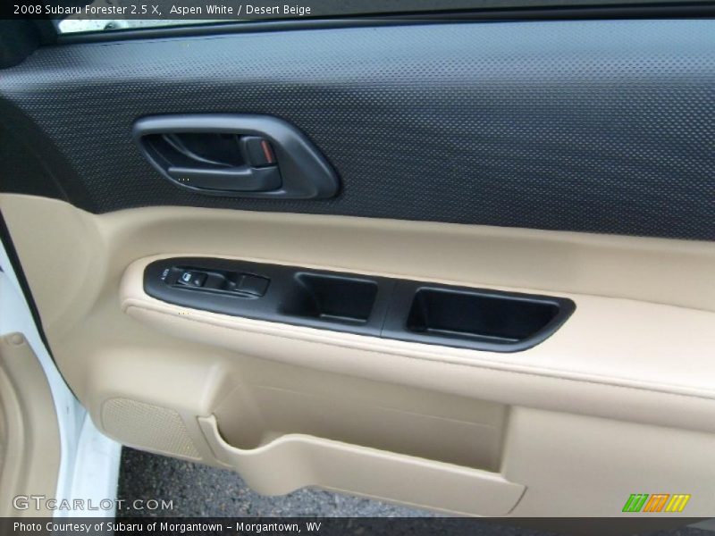 Aspen White / Desert Beige 2008 Subaru Forester 2.5 X