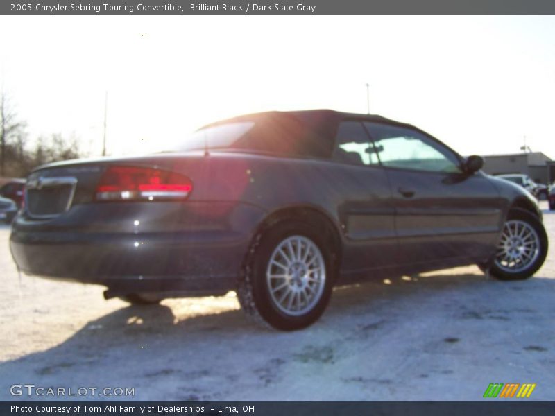 Brilliant Black / Dark Slate Gray 2005 Chrysler Sebring Touring Convertible