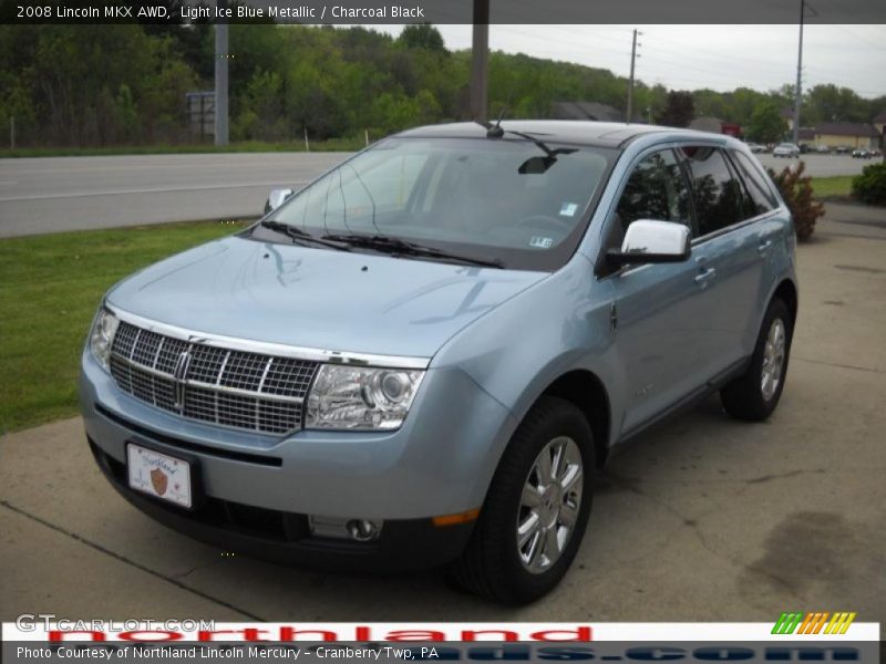 Light Ice Blue Metallic / Charcoal Black 2008 Lincoln MKX AWD