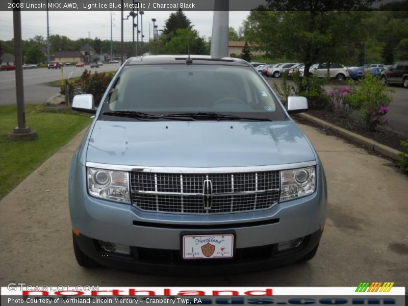 Light Ice Blue Metallic / Charcoal Black 2008 Lincoln MKX AWD