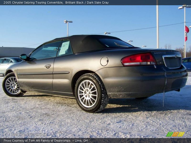 Brilliant Black / Dark Slate Gray 2005 Chrysler Sebring Touring Convertible
