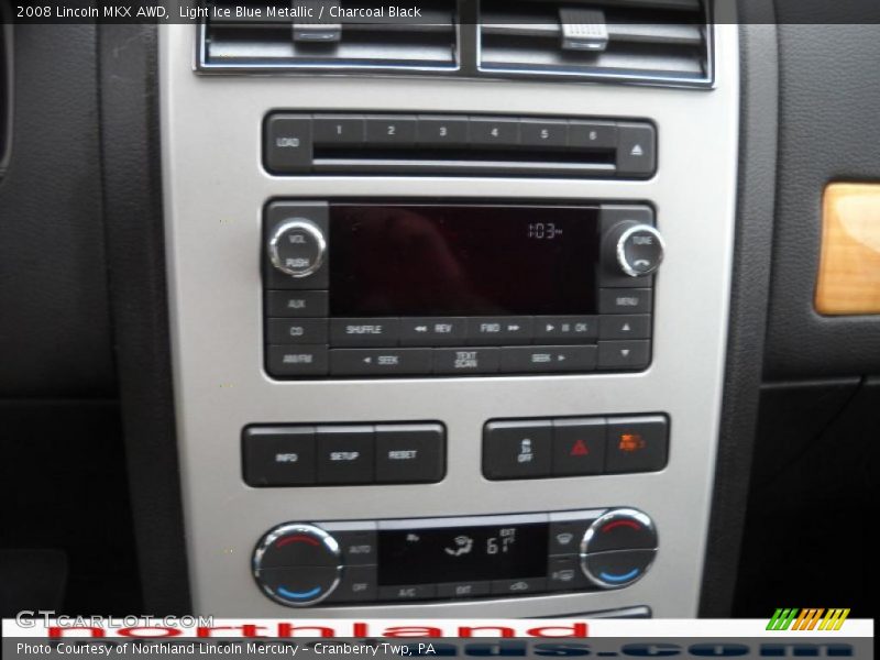 Light Ice Blue Metallic / Charcoal Black 2008 Lincoln MKX AWD