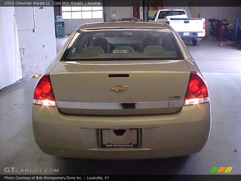 Gold Mist Metallic / Neutral 2010 Chevrolet Impala LS