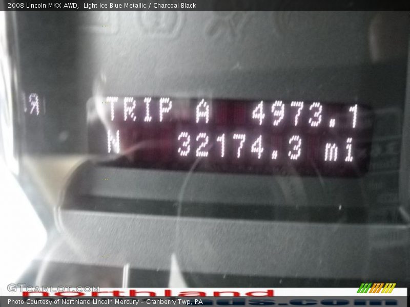 Light Ice Blue Metallic / Charcoal Black 2008 Lincoln MKX AWD