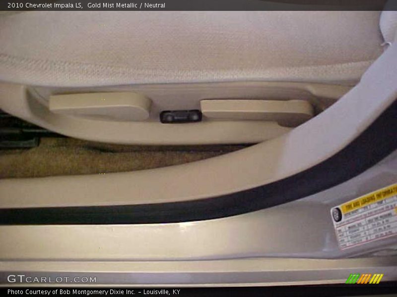 Gold Mist Metallic / Neutral 2010 Chevrolet Impala LS