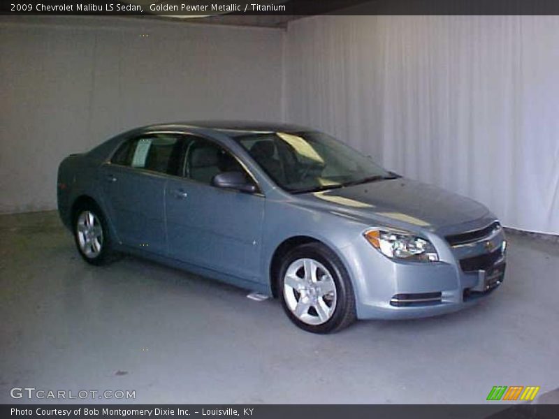 Golden Pewter Metallic / Titanium 2009 Chevrolet Malibu LS Sedan