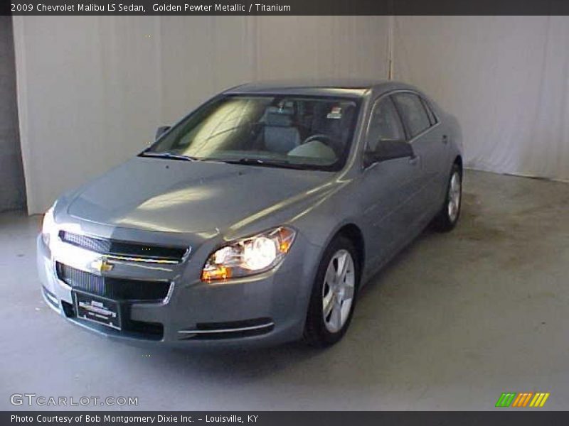 Golden Pewter Metallic / Titanium 2009 Chevrolet Malibu LS Sedan
