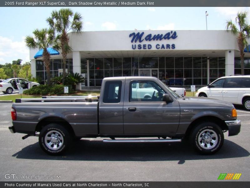 Dark Shadow Grey Metallic / Medium Dark Flint 2005 Ford Ranger XLT SuperCab