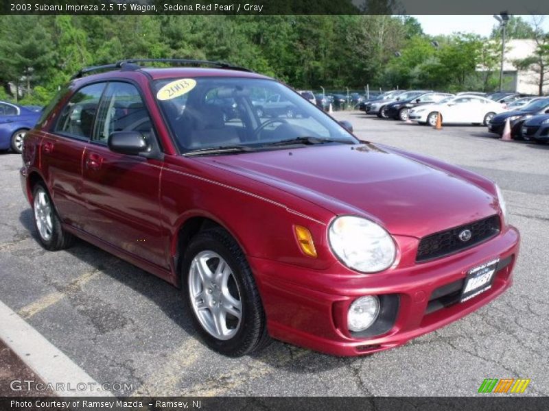 Sedona Red Pearl / Gray 2003 Subaru Impreza 2.5 TS Wagon