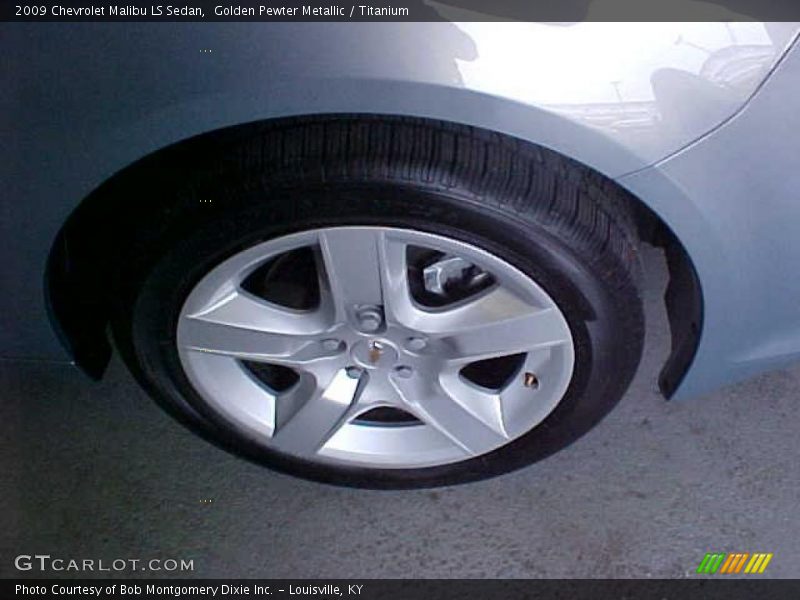 Golden Pewter Metallic / Titanium 2009 Chevrolet Malibu LS Sedan