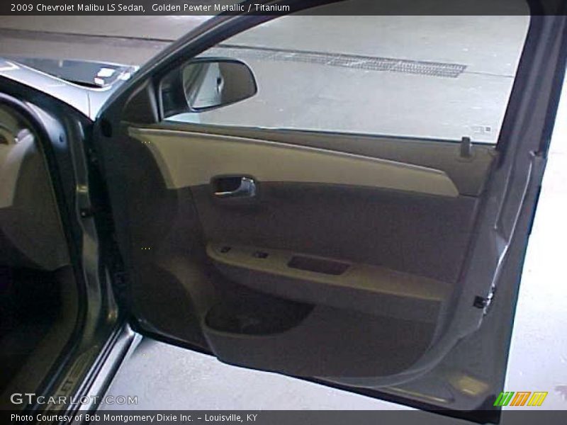 Golden Pewter Metallic / Titanium 2009 Chevrolet Malibu LS Sedan