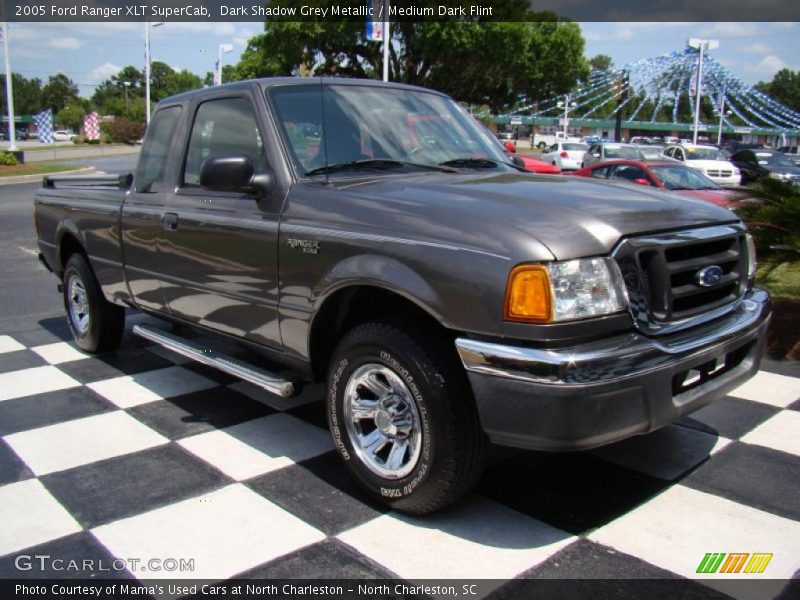 Dark Shadow Grey Metallic / Medium Dark Flint 2005 Ford Ranger XLT SuperCab
