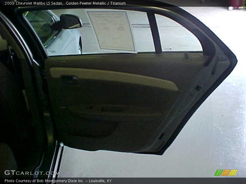 Golden Pewter Metallic / Titanium 2009 Chevrolet Malibu LS Sedan