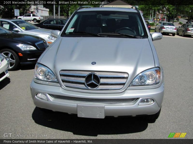 Brilliant Silver Metallic / Charcoal 2005 Mercedes-Benz ML 350 4Matic