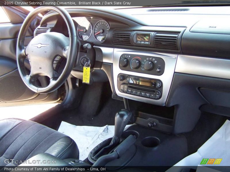Brilliant Black / Dark Slate Gray 2005 Chrysler Sebring Touring Convertible
