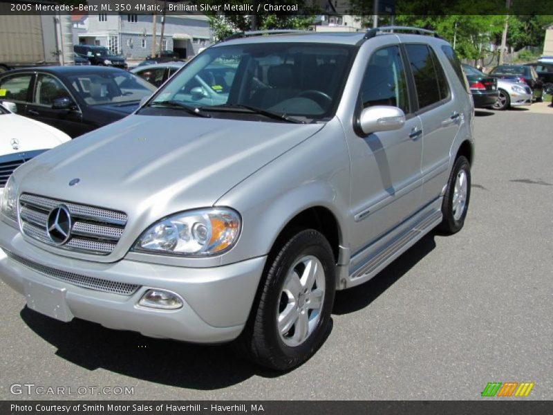 Brilliant Silver Metallic / Charcoal 2005 Mercedes-Benz ML 350 4Matic