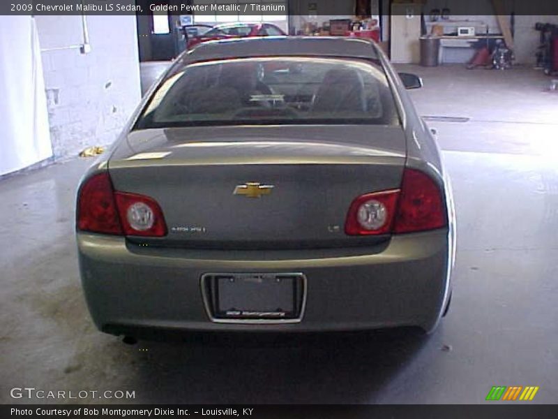 Golden Pewter Metallic / Titanium 2009 Chevrolet Malibu LS Sedan