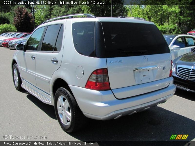 Brilliant Silver Metallic / Charcoal 2005 Mercedes-Benz ML 350 4Matic