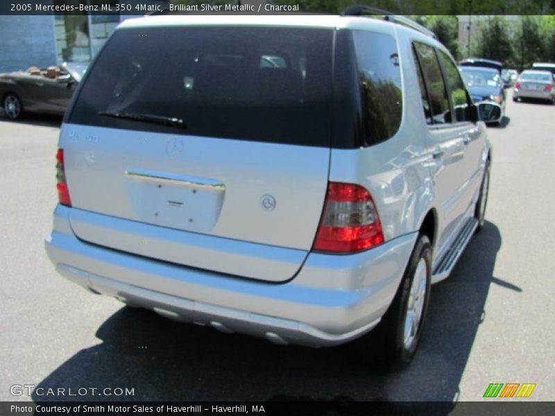 Brilliant Silver Metallic / Charcoal 2005 Mercedes-Benz ML 350 4Matic