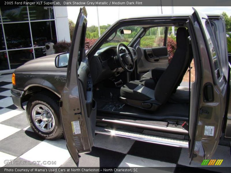 Dark Shadow Grey Metallic / Medium Dark Flint 2005 Ford Ranger XLT SuperCab