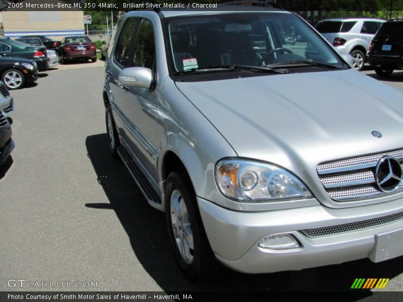 Brilliant Silver Metallic / Charcoal 2005 Mercedes-Benz ML 350 4Matic