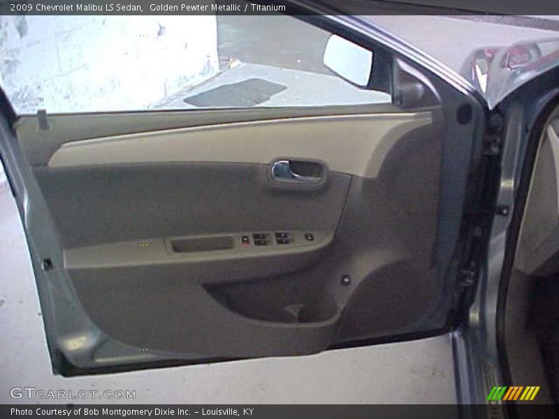 Golden Pewter Metallic / Titanium 2009 Chevrolet Malibu LS Sedan