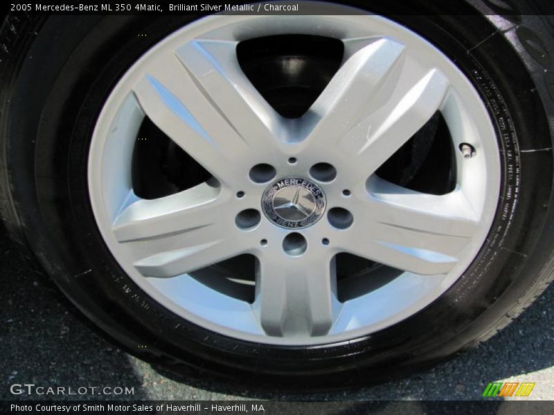 Brilliant Silver Metallic / Charcoal 2005 Mercedes-Benz ML 350 4Matic