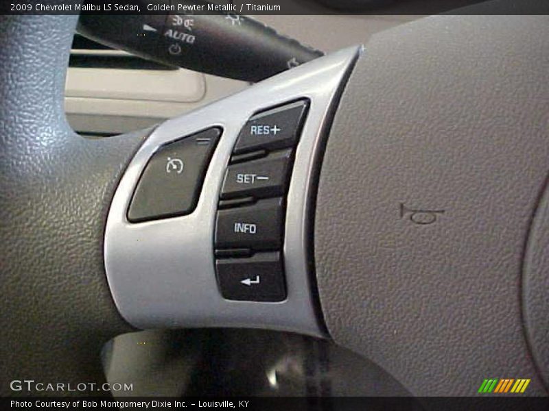 Golden Pewter Metallic / Titanium 2009 Chevrolet Malibu LS Sedan