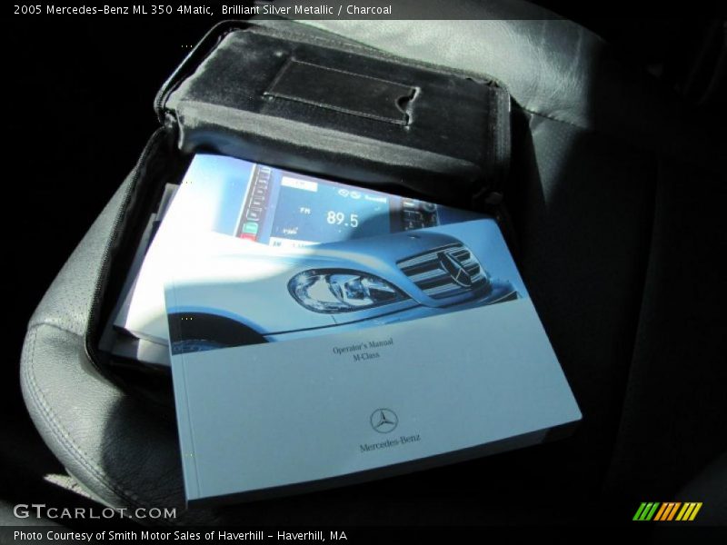 Brilliant Silver Metallic / Charcoal 2005 Mercedes-Benz ML 350 4Matic