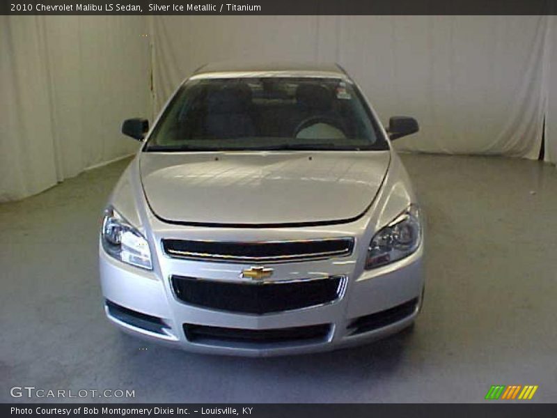 Silver Ice Metallic / Titanium 2010 Chevrolet Malibu LS Sedan